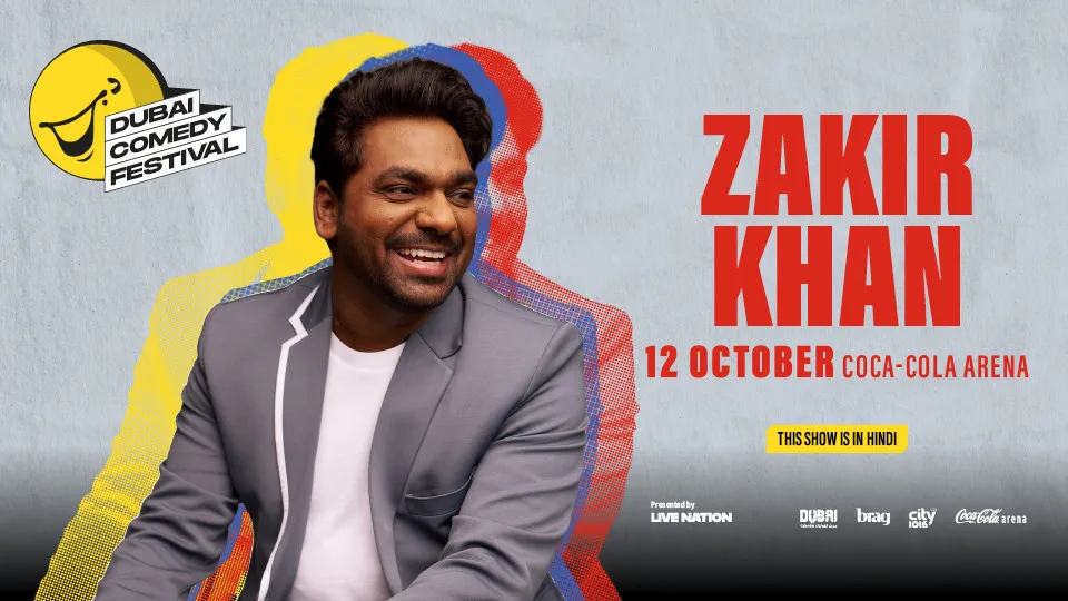 Zakir Khan Live at Coca-Cola Arena | Dubai Comedy Festival 2025 - Image 1