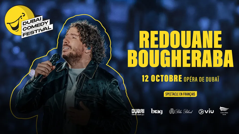 Redouane Bougheraba Live at Dubai Comedy Festival 2025 - Image 1