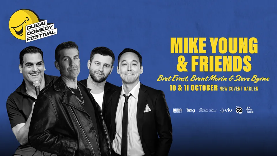 Mike Young & Friends Bret Ernst, Brent Morin & Steve Byrne Live at Dubai Comedy Festival - Image 1